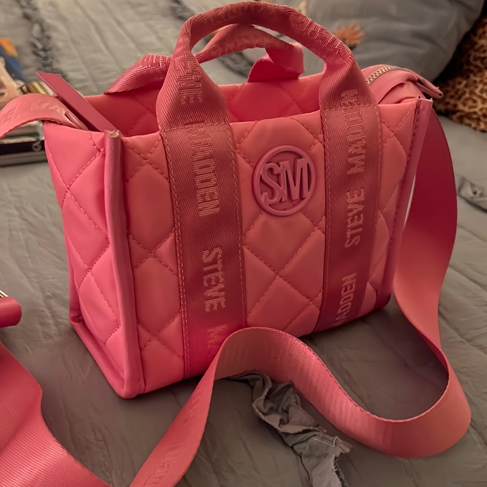 Cute and pink tiny tote by Steve Madden - used twice